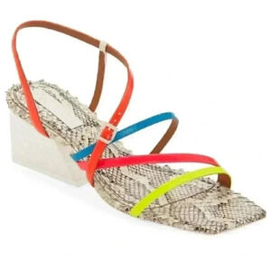 Mercedes Castillo Kelise Neon Snake print Leather